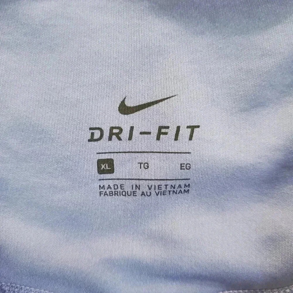 Nike Dri Fit Mid-Rise Size XL Tight Fit Crop Training Pants DD1813-500 Purple - Picture 3 of 16